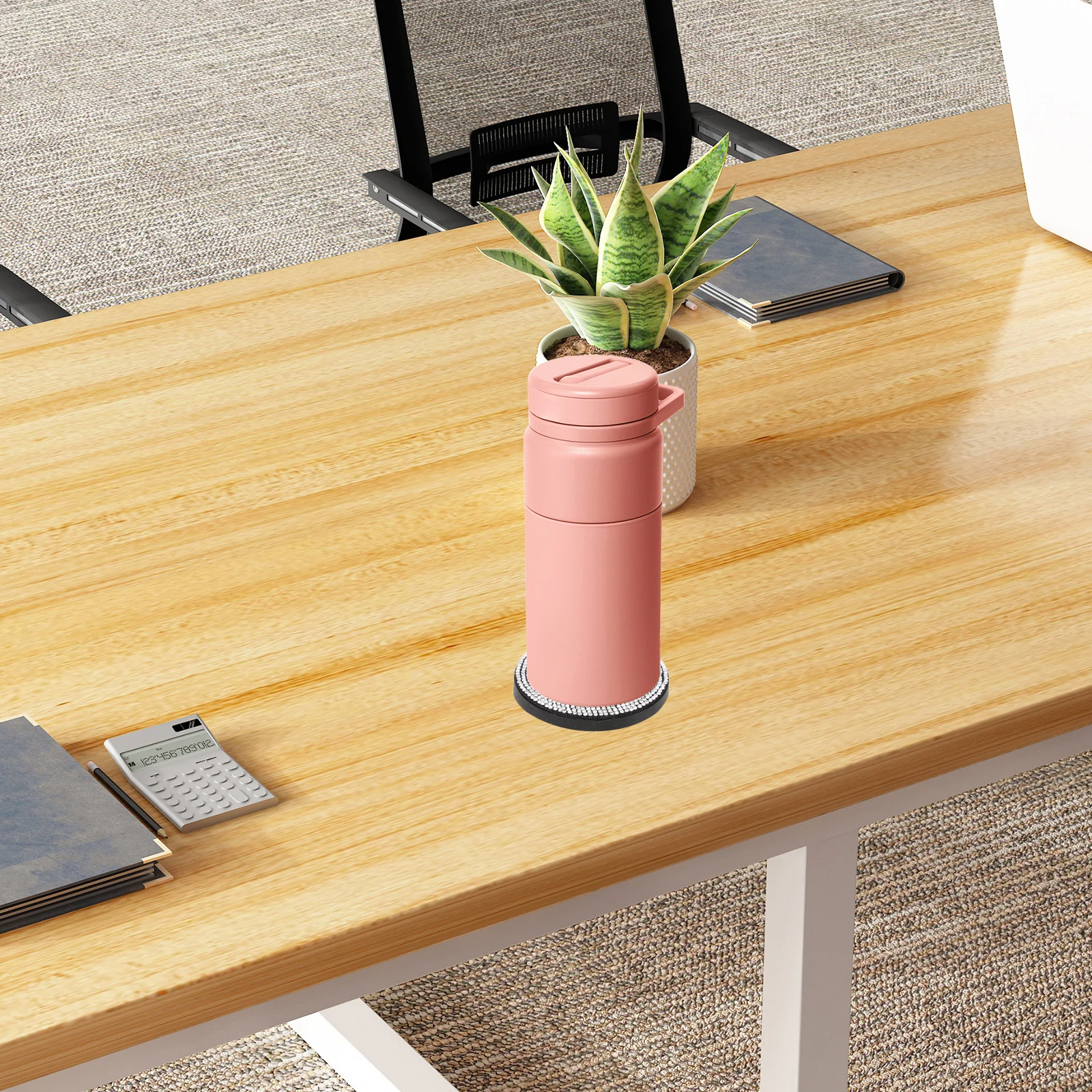 

Car Cup Mat Paws Pattern Small Compact Lightweight Coaster Decorative Cup Holder Mat for Car Home Office Drinks Table