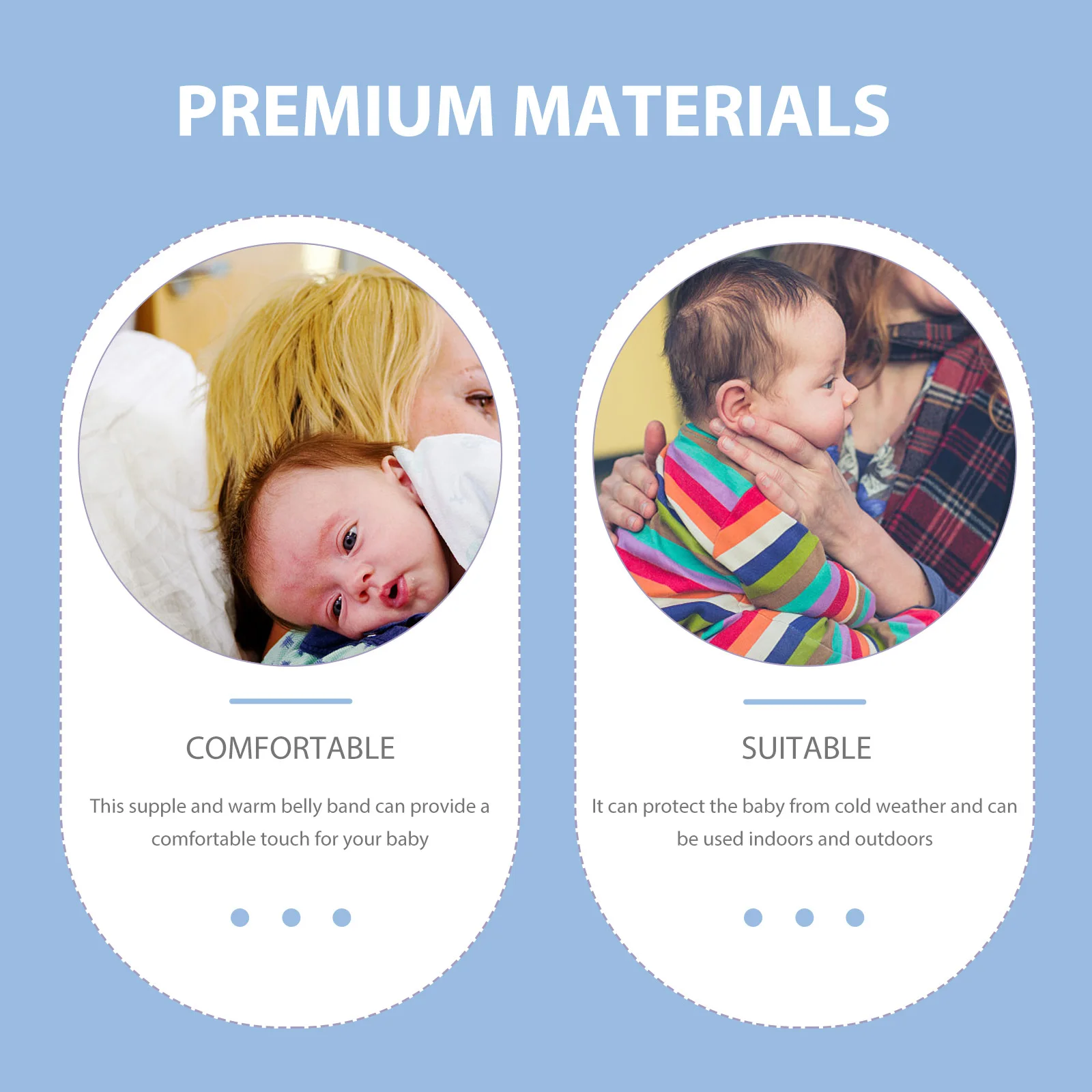 

4pcs Baby Belly Band Newborn Abdomen Wrap Soft Cotton Warm Protection Reusable Navel Belt For Infants Outdoor Indoor Use