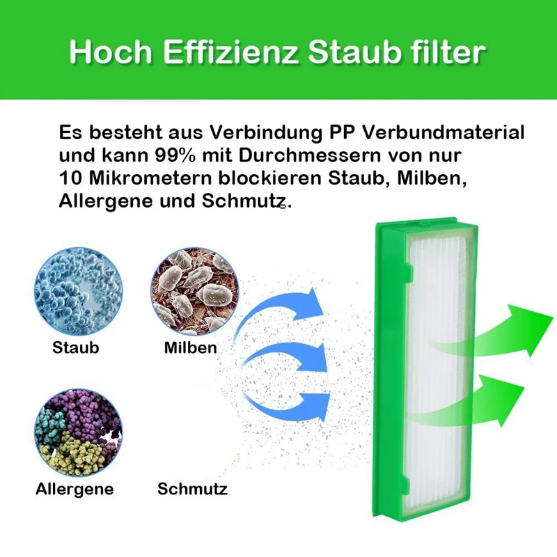 For Vorwerk Kobold VR200 VR300 Robot Vacuum Cleaner Side Brush Hepa Filter Replacement Parts Accessories