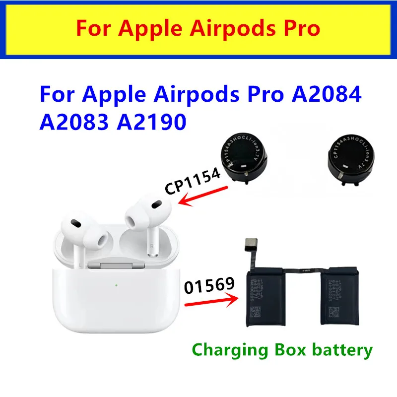 CP1154 3.7V Replace Battery For Apple Airpods PRO A2084 A2083