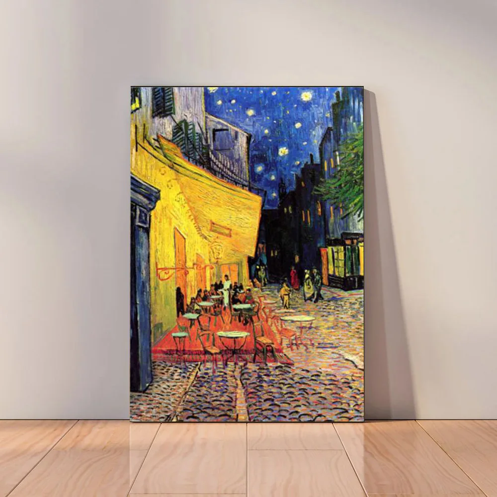 1pc frameless Canvas Painting Van Gogh Classic Famous Painting Almond Blossom Posters And Prints Starry Night Canvas Art Vintage