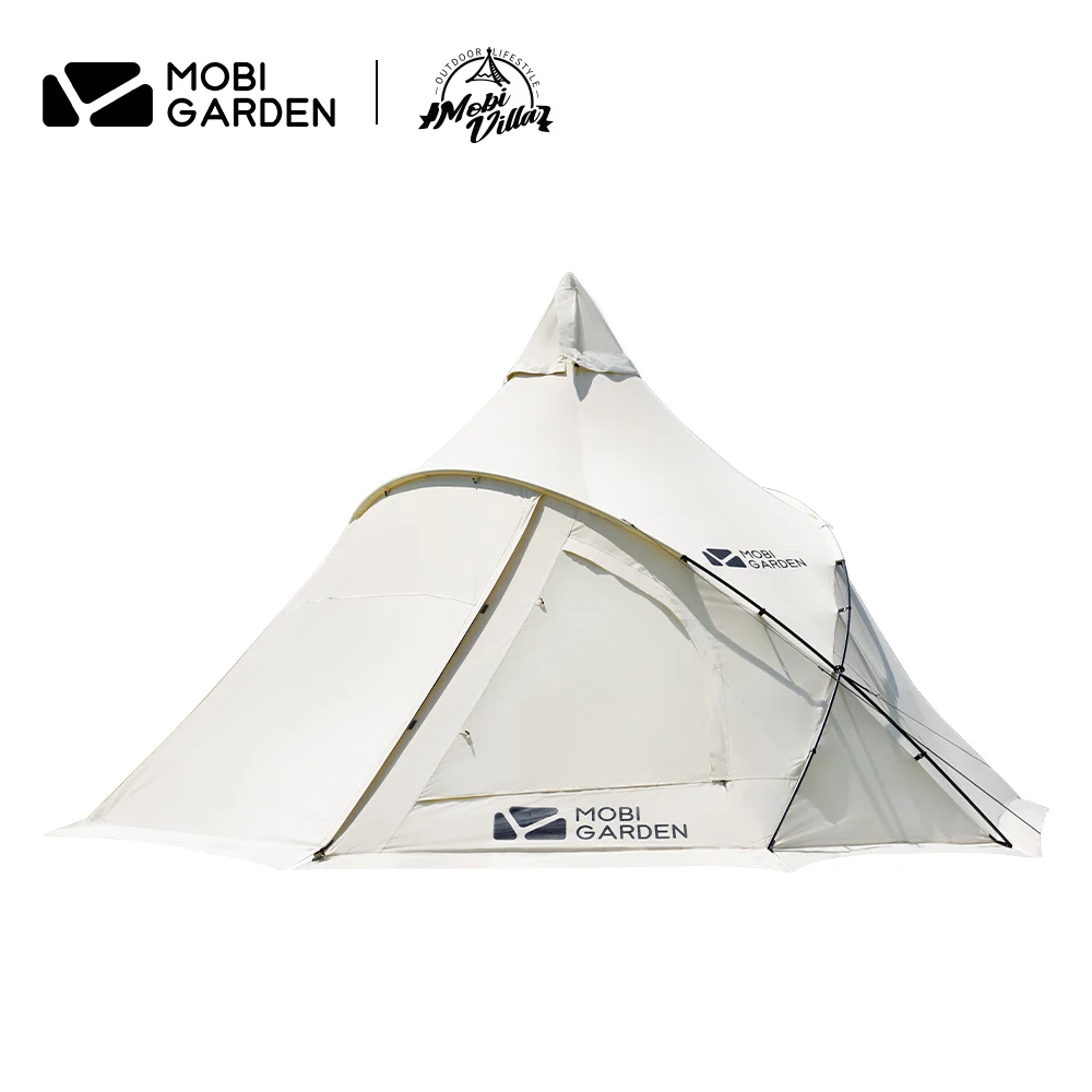Moby MOBI Garden Era290 Outdoor Family Pyramid Camping Tent 5-8 Person Large