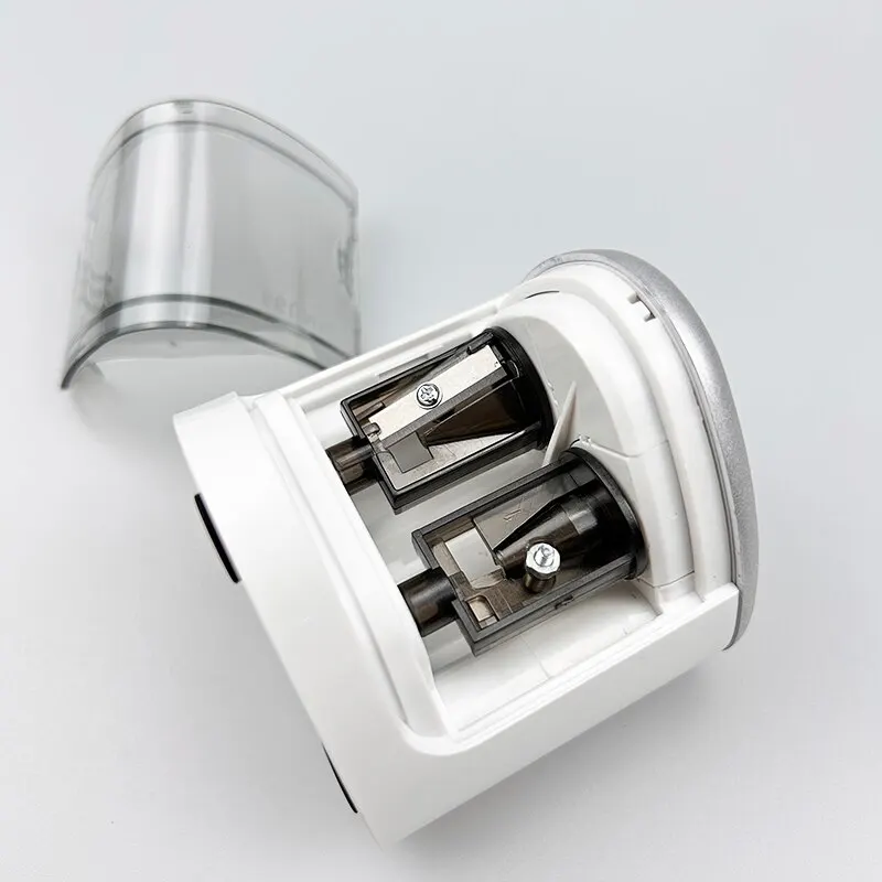 Electric Automatic Pencil Sharpener Two Hole Switch Sharpener Stationery Home Office School Supplies