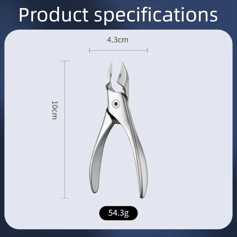 Bull Horn Pliers Manicure Fingernail Toenail Cuticle Nipper Dead Skin Remover Trimming Nail Clipper Feet Scissor Stainless Steel