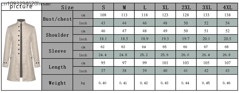 Мужское пальто в стиле стимпанк, колониальная куртка, винтажный средневековый викторианский костюм, фрак для вечеринки на Хэллоуин, наряд
