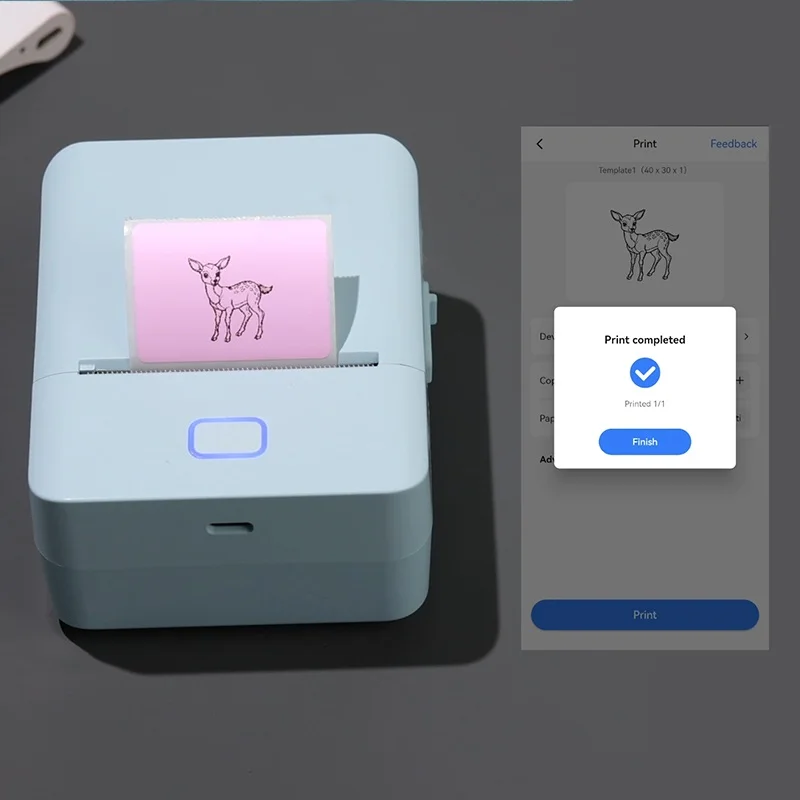 

Портативный мини-термопринтер, беспроводной термопринтер Bluetooth, печатная машина своими руками для домашнего и офисного использования