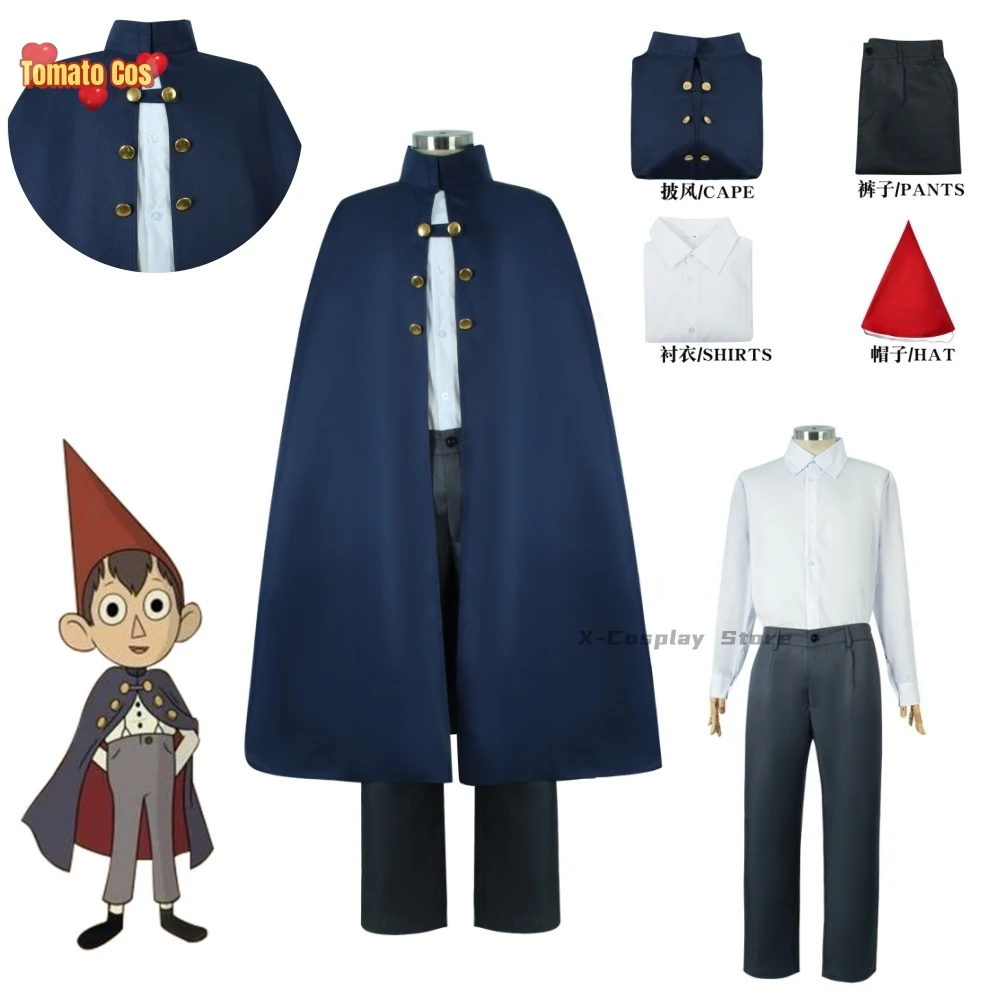 Cartoon Over the Garden Wirt Cosplay Wall Clothes Walter Costume Carnival Cloak Suit Outfit Hat Roleplay Halloween Party Clothe