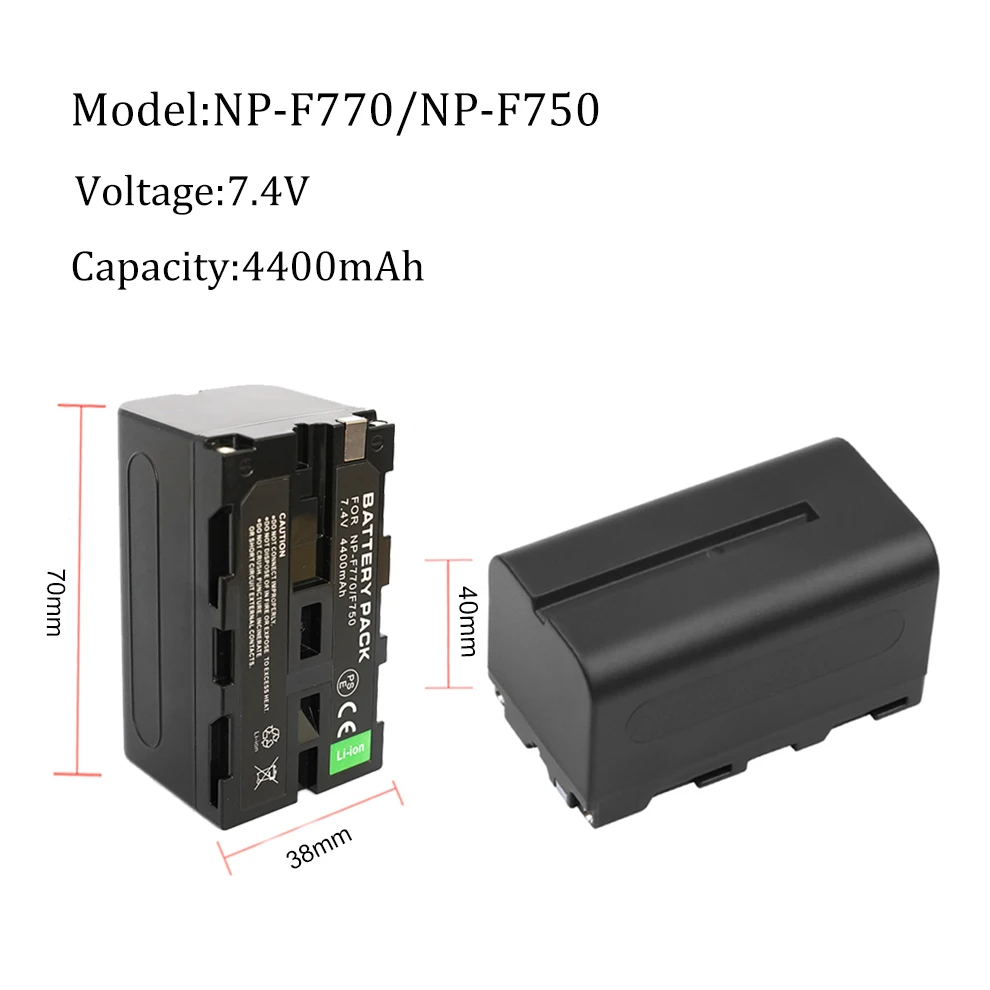 NP-F750 NP-F770 بطارية لسوني MVC-FD100 ، FD200 ، FD51 ، FD71 ، FD73 ، FD73K ، FD75 ، FD5 ، FD91 ، FD92 ، FD95 ، FD97 كاميرا NPF770 NPF750 NPF730