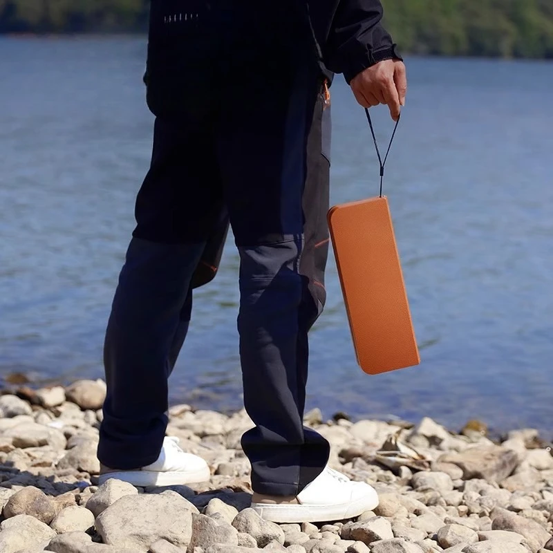 Outdoor camping storage box folding stool portable folding chair fishing bench pocket small horse tie stool
