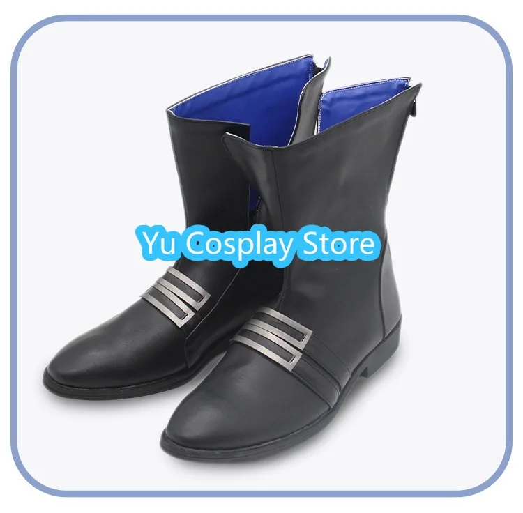 Chaussures de Cosplay en Cuir PU sur Mesure, Bottes de Carnaval d'Halloween, Accessoires de Jeu d'Archevaliers