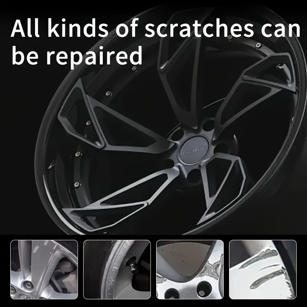 자동차 허브 스크래치 수리 왁스 - RV, 오토바이 및 트럭용: 합금 휠 스크래치 및 마모 복원 키트