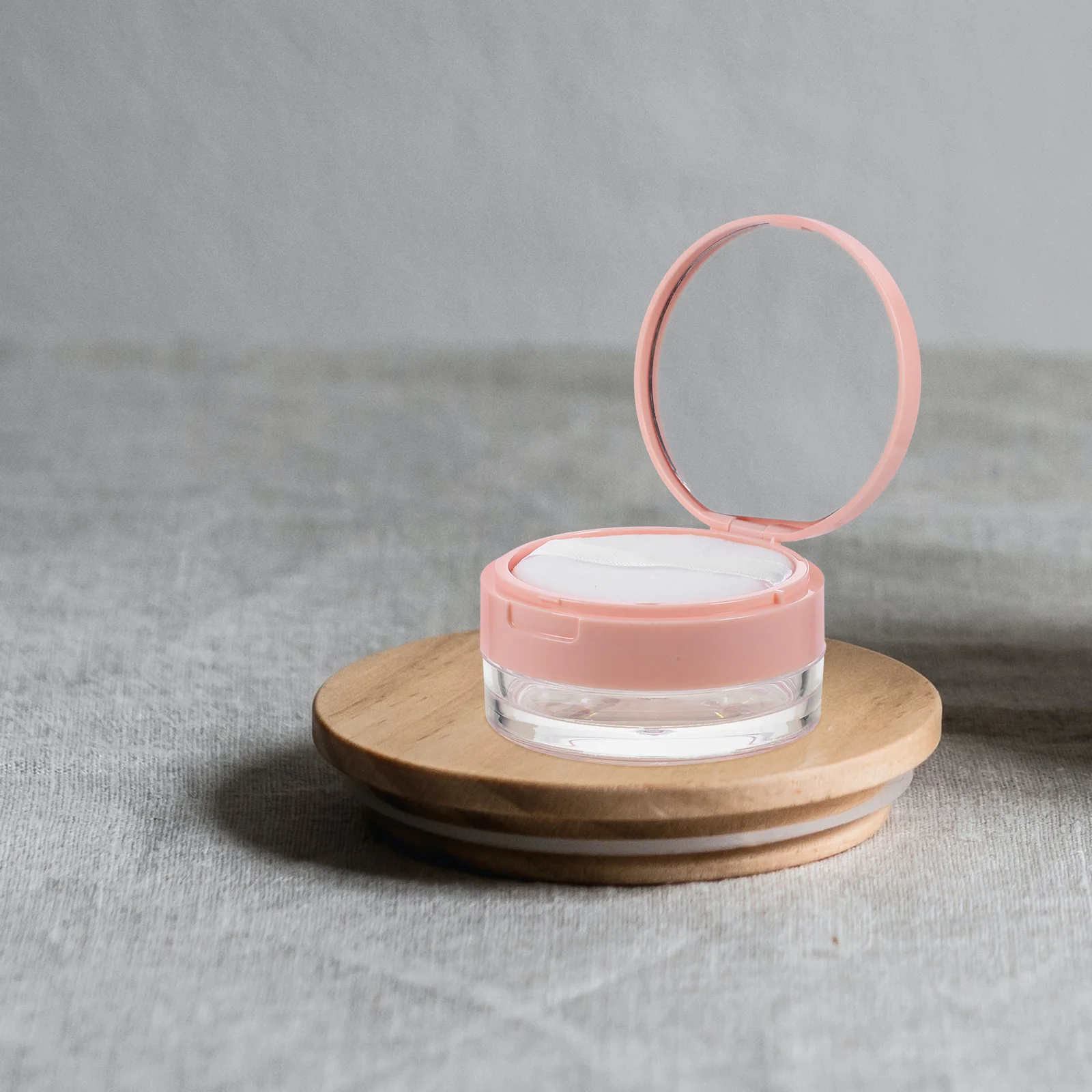 

2Pcs Loose Powder Case Boxes Containers Plastic DIY Makeup Eye Shadow Blush Sieve Safe Durable Loose Powder Box Gift