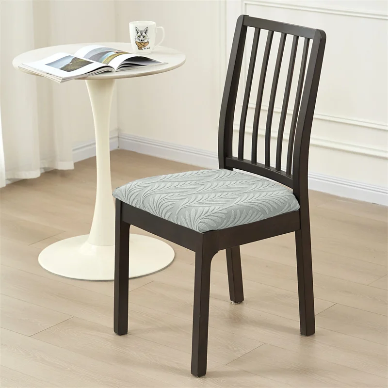 1/4/6 stücke Jacquard Stuhl Sitz Abdeckung Nordic Anti-schmutzig Esszimmer Stuhl Schonbezug Hause Abnehmbare Sitz Fall für Hotel Küche Party – Detail 3