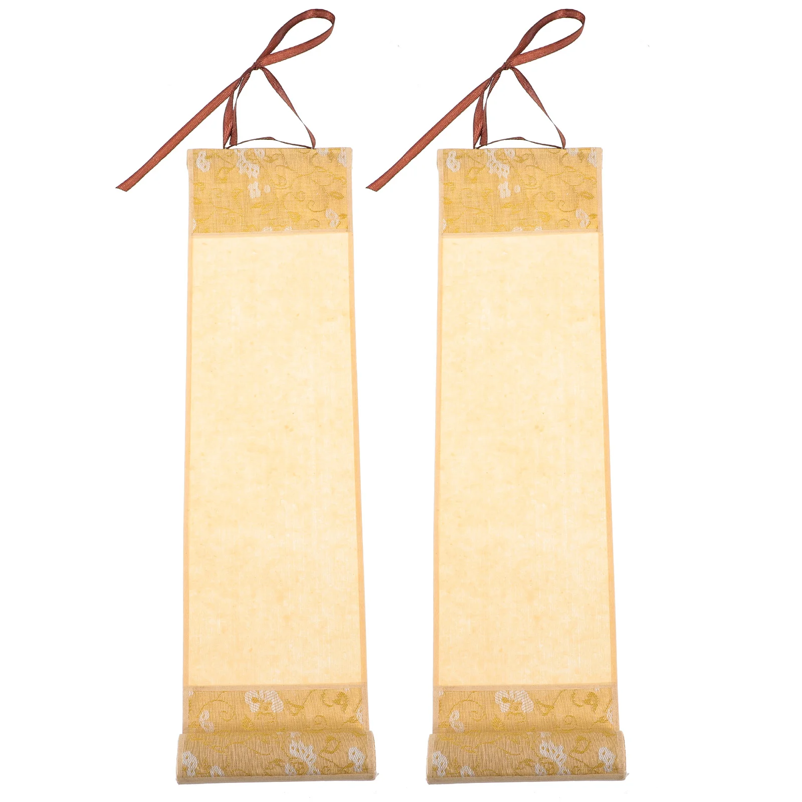 

2Pcs Chinese Calligraphy Blank Scroll Xuan Paper for Art Wall Hanging Decor Scroll Scrolls Chinese Calligraphy Paper