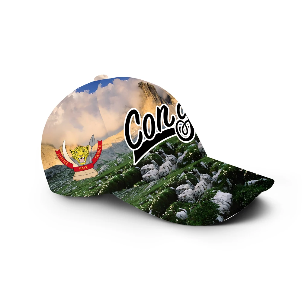 Zaire Male Diy Custom Made Name Number Zar Casual Hat Nation Flag Za Congo Country French Republic Text Print Photo Baseball Cap