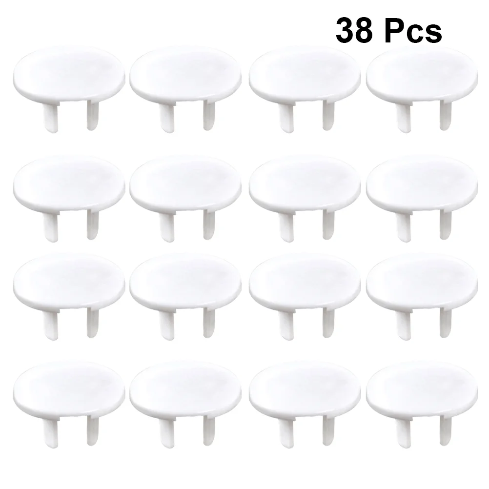 38 PCS Plug Socket Covers Outlet Baby Anti-shock Electric White Protectors Child