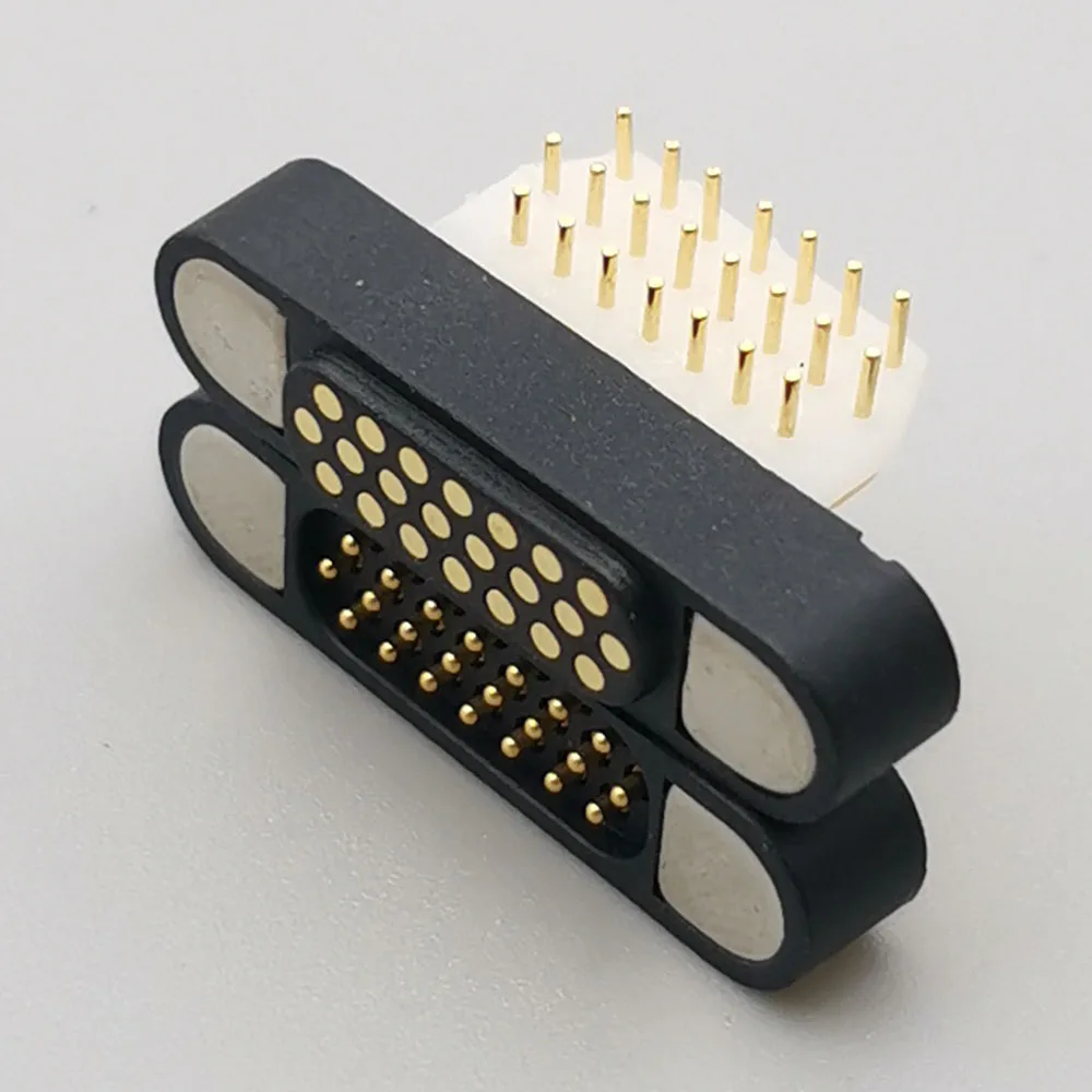 5pcs DC Power Connector 22Pin 12V 2A DC Magnetic Pogo Pin Connector Pogopin Male Female Spring Loaded DC Power Socket