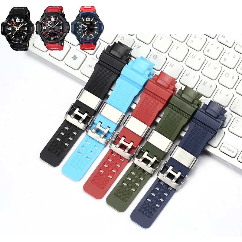 Resin Watch Band Suitable For Casio GA1100 GW-A1000 G-1400 GW4000 Men's Sport Waterproof Strap Replacement Rubber Bracelet