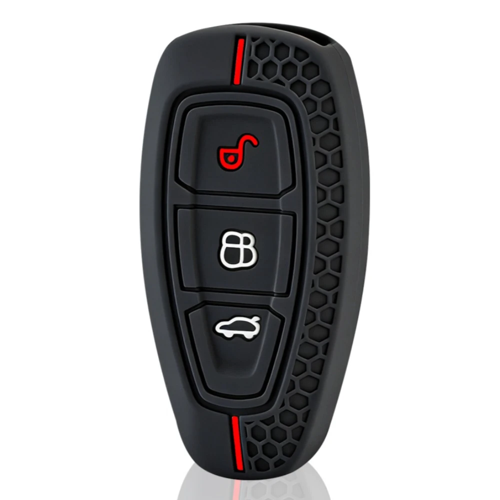 

New Silicone Car Key Case For Ford Puma Grand C Max Focus Mondeo Kuga Fiesta Ecosport Transit Kuga Silicone Remote Key Case
