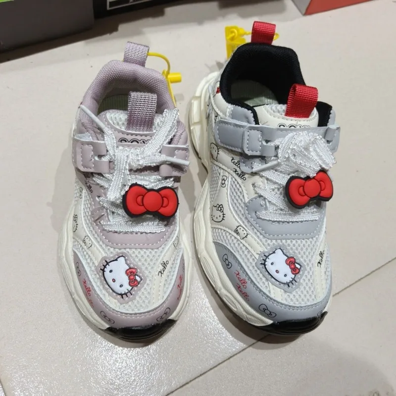 

Kawaii Hello Kitty Sanrio Students Cute Cartoon Sneakers Children Non Slip Running Shoes Comfortable Flat Shoes Gift for Kids