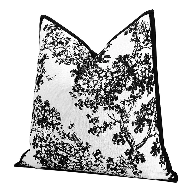 

Design Black White Cushion Cover Decorative Soft Pillowcase For Home Hotel Living Room Ins Nordic Style Sofa Throw Pillow Cover
