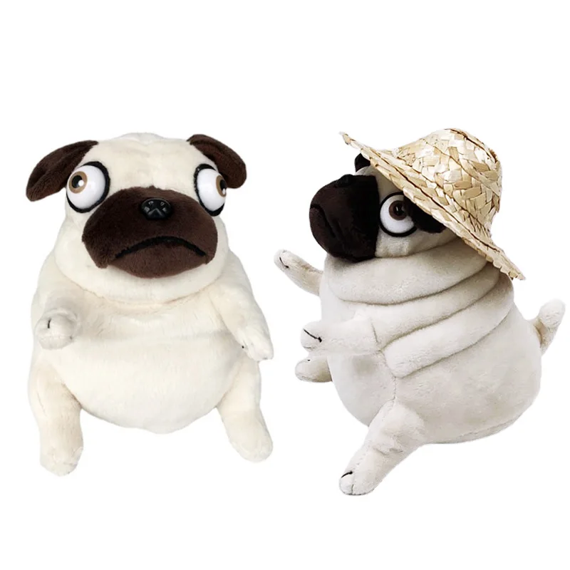 14cm Pig the Elf Fat Pug Plush Toys kawaii Sitting Pug Dogs Toy Stuffed Dolls  for Kids Children Birthday Gift Dolls