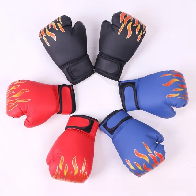 Luvas de boxe respiráveis de couro pu, treinamento de luta, kickboxing para academia, esportes internos e externos, taekwondo