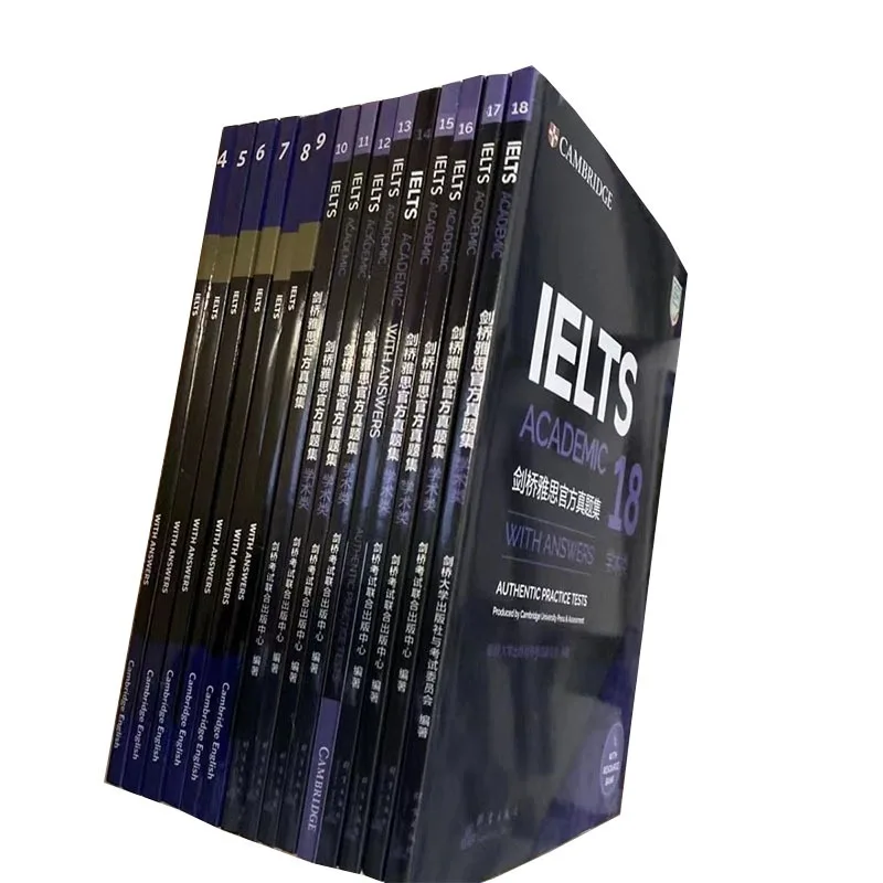 7 Books/set Cambridge English IELTS IELTS  Academic IELTS Zhenti 5-11/12-18 Speaking Listening Reading Writing Study Book