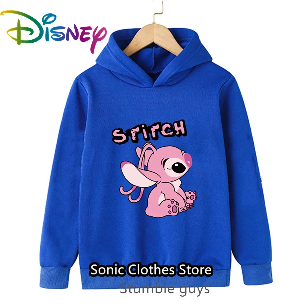 ستيتش ديزني للأطفال هوديي الخريف الفتيات أزياء فضفاضة عارضة أكتيفيوير 3-14Y