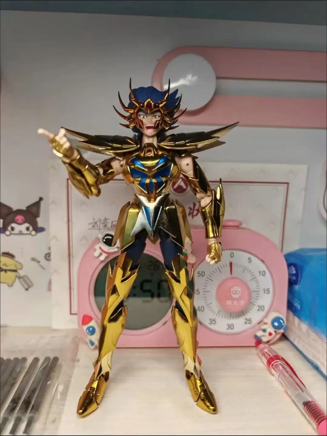Nuevo Metal Club/MC modelo Saint Seiya Myth Cloth EX Cancer 24K oro Caballeros del Zodíaco Anime figuras de acción de juguete regalos en stock