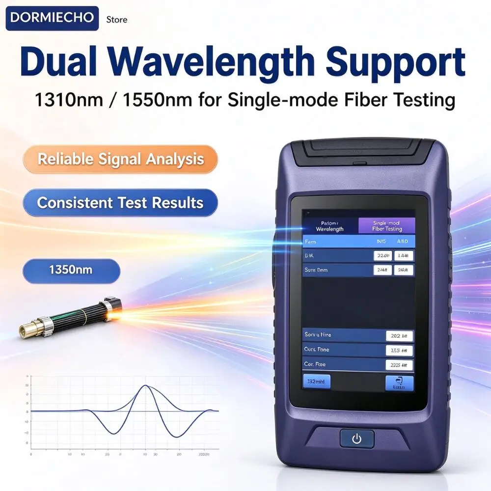 Multi-functional Mini Fiber Optic OTDR Tester 80km Touch Screen Event Map Active Live Fiber Test 1310 1550nm OPM VFL Equipment