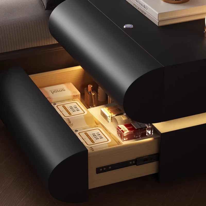 إخفاء طاولة السرير ضيقة العائمة لطيف كتم طاولة السرير المتخصصة خلق القطيفة مساعد Meuble Chambre باوهاوس الأثاث