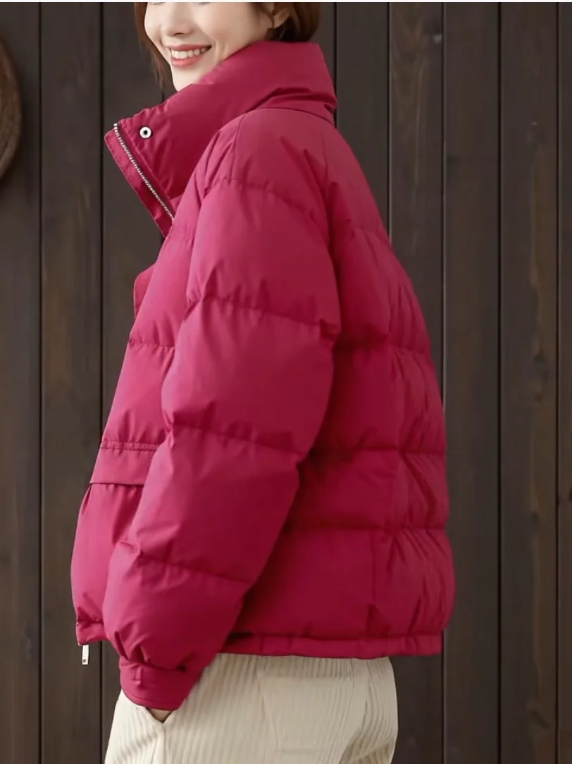 Plus size algodão jaet feminino inverno faion cact design sensação quente ort casaco casual solto ajuste longo sve zíper