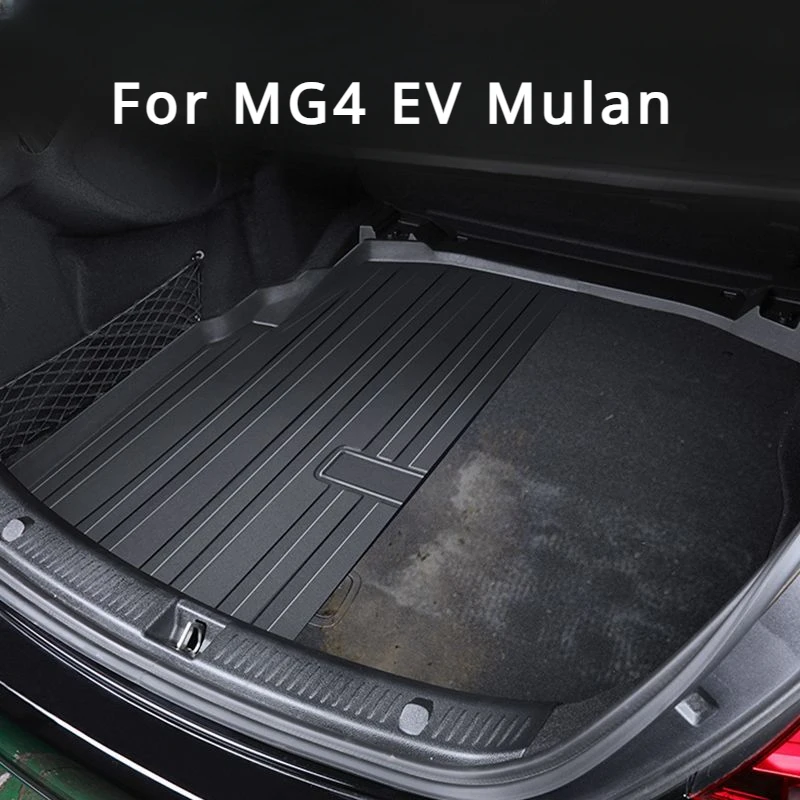 For MG4 Ev Mulan 2022 2023 2024 Accessories Waterproof Car Rear Trunk Mat Floor Tray Boot Liner Carpet Protective Auto Stickers