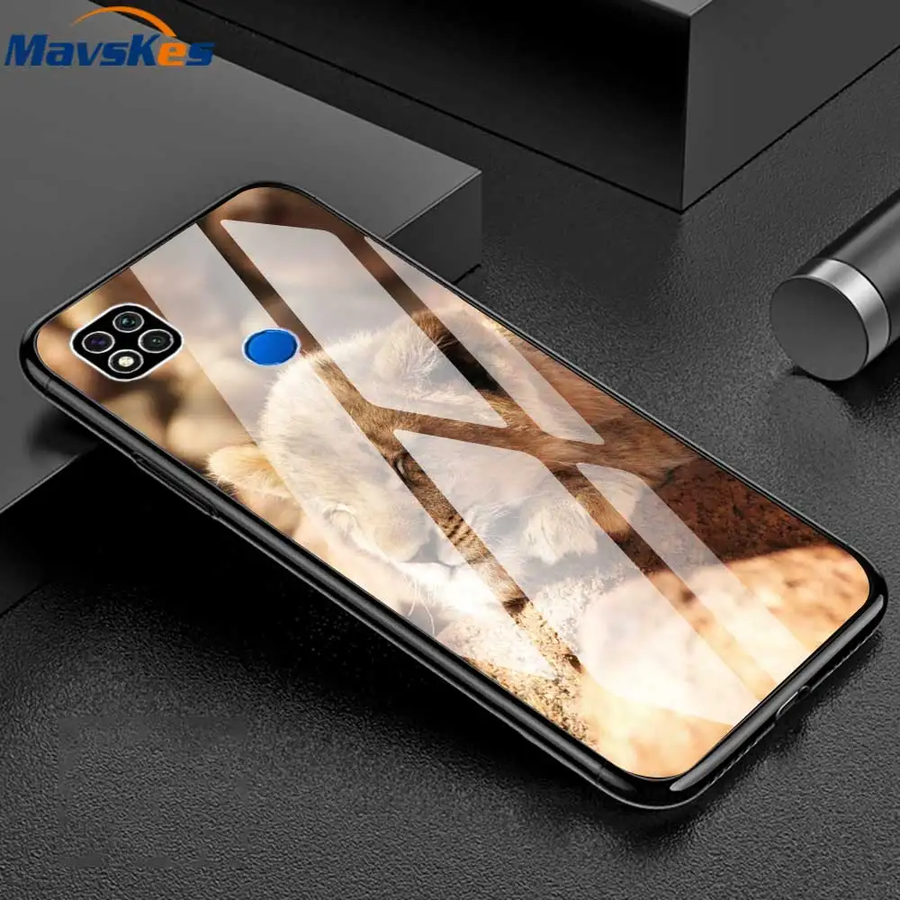 Case For Xiaomi Redmi 9C Silicone Bumper Tempered Glass Phone Back Cover For XIaomi Redmi 9C 10 9 C 10C Redmi9C NFC Case Coque