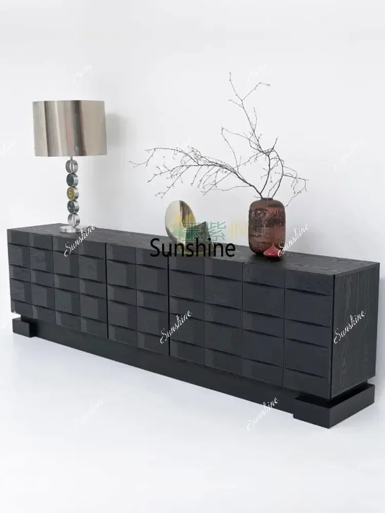 Modern simple light luxury tea cabinet villa living room decoration cabinet*/