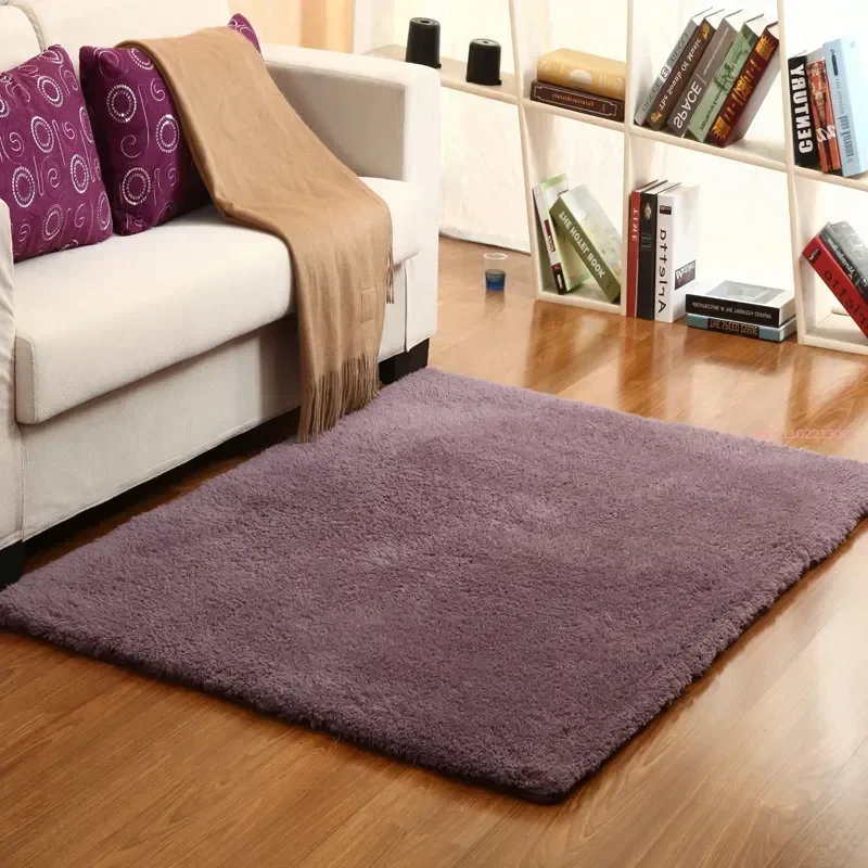 Lamb Wool Plush Bedroom Carpet, Anti-Slip Home Table Floor Mat, Children Room Play Rugs, Sleeping Mattress