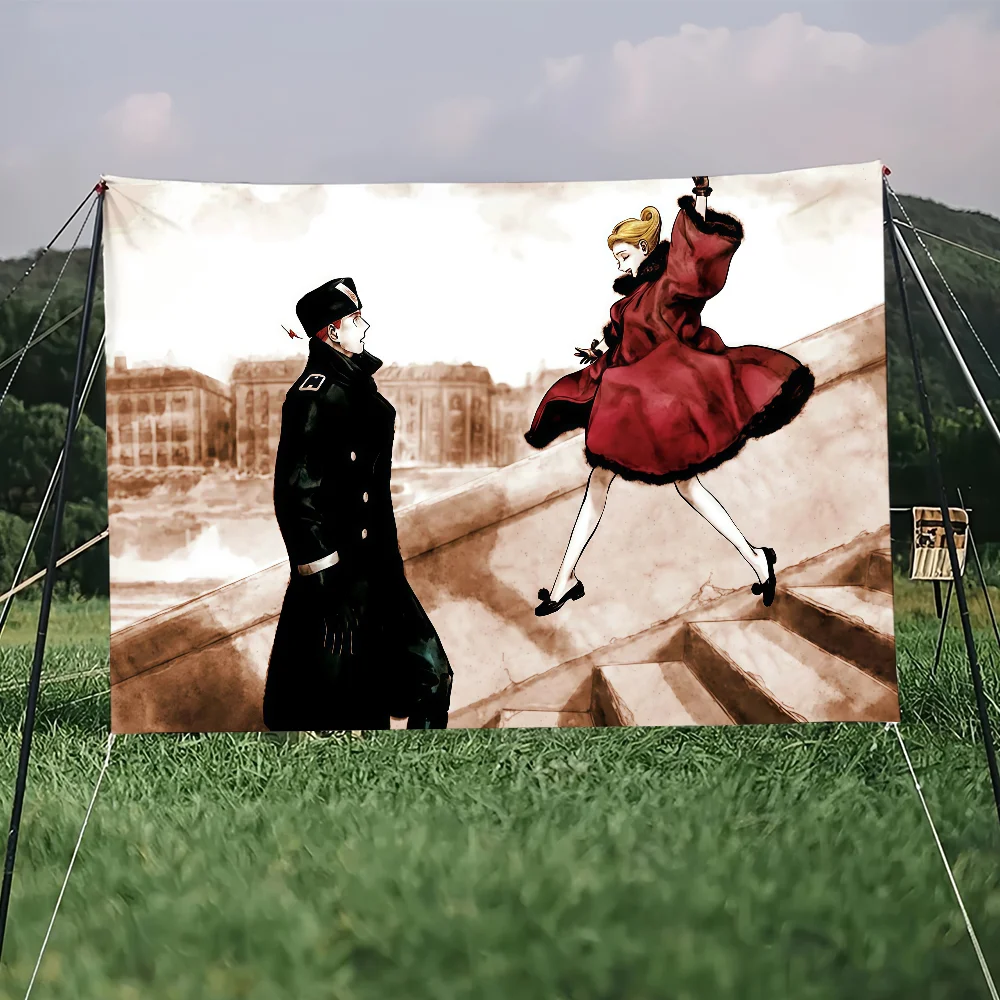 مانغا على شكل حرف V كوتيري إيما ألكساندر علم للتخييم في الهواء الطلق بار نزهة ديكور منزلي للحفلات الحلي راية