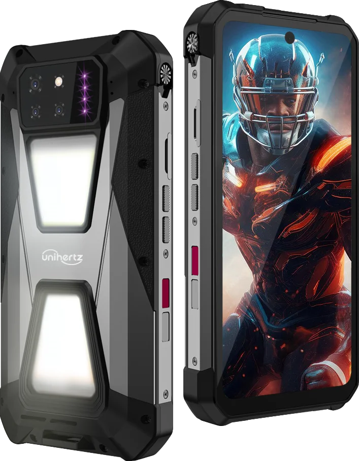 Unihertz 8849 Tank 3s by Rugged Smartphone 5G with Projector120Hz 15600mAh 66W Charger Cell Phone Dimensity 8200 Mobile Phone