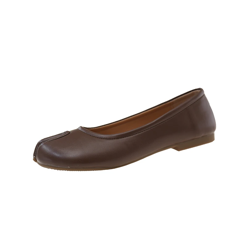 Zapatos Planos con Punta Dividida Marca 2026, Zapatos de Ballet para Mujer, Mocasines Sin Cordones con Suela Suave, Tabi Ninja, Zapatos Casuales para Mujer, Talla Grande