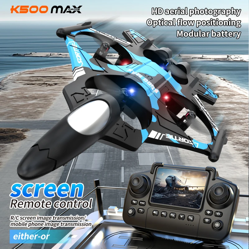 

K500MAX Дрон-истребитель Jet 4k HD Профессиональный дрон-камера WIFI Fpv Самолет Квадрокопте Аэрофотосъемка Дрон Игрушки на день рождения
