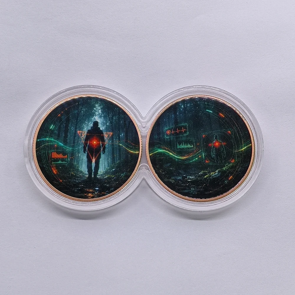 17 Types Skulls Ghosts Forest 1oz .999 Pure Copper Infinity Capsule Coins Color Printed Copper Coin Collectible Souvenir Gift