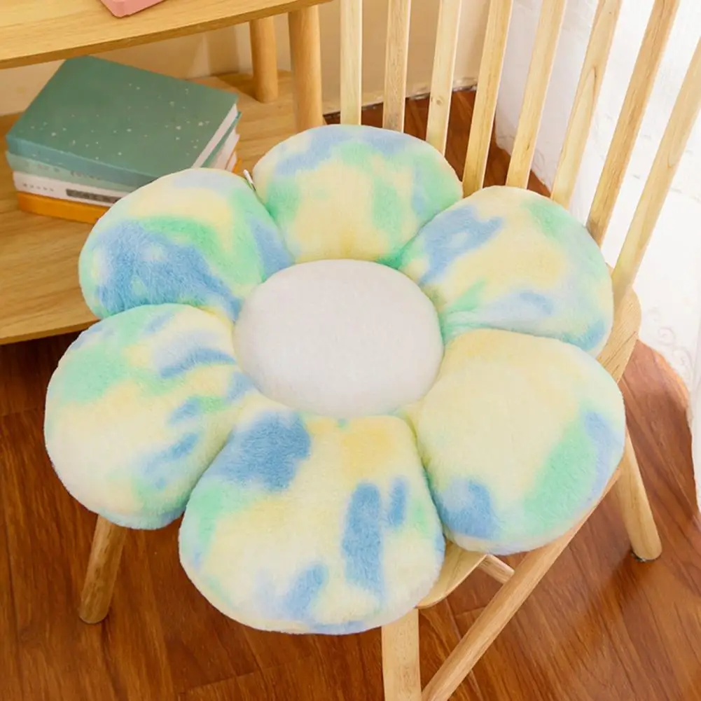 Stuffed Back Pillow Flower Seat Cushion Flower Petal Seat Cushion Fluffy Back Support Pillow Super Soft Protection for Office