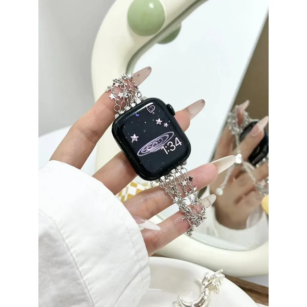 Cinturino per iWatch 42/44/45/46/49mm 38/40/41mm Cinturino per orologio in metallo alla moda per serie di orologi Ultra2 Serie 10/9/8/7/6/5/4/3/2/1_voghion.com