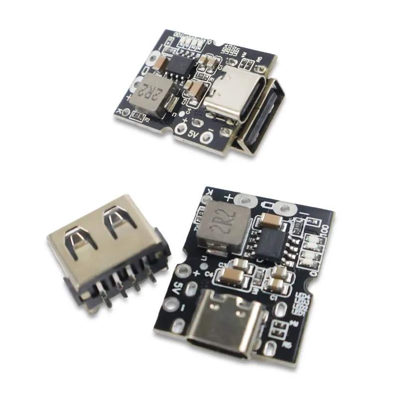 5V 2A Type-C USB Boost Converter Step-Up Power Module  Battery Charging Protection Board LED Display USB For DIY Charger