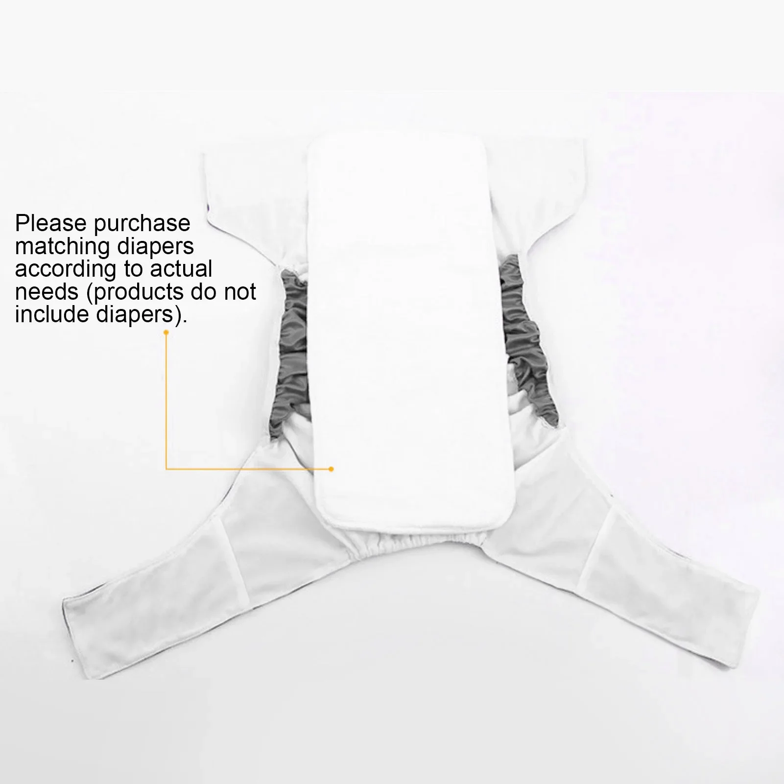 Adult Washable Cloth Diaper - Breathable Waterproof Elderly Incontinence Care Diaper for Comfortable Living Comfortable