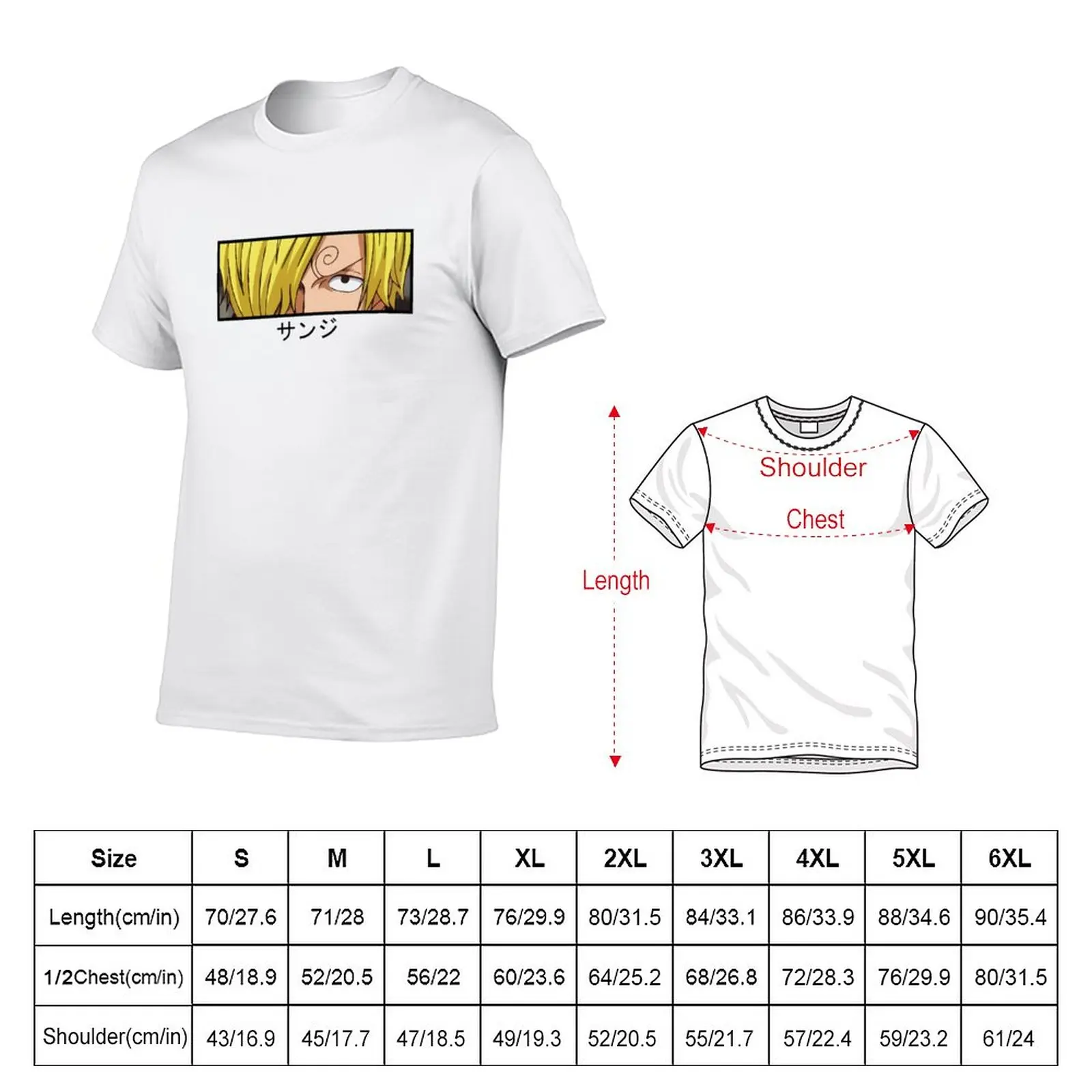 New Sanji T-Shirt oversized t shirts graphic t shirts T-shirt short mens big and tall t shirts