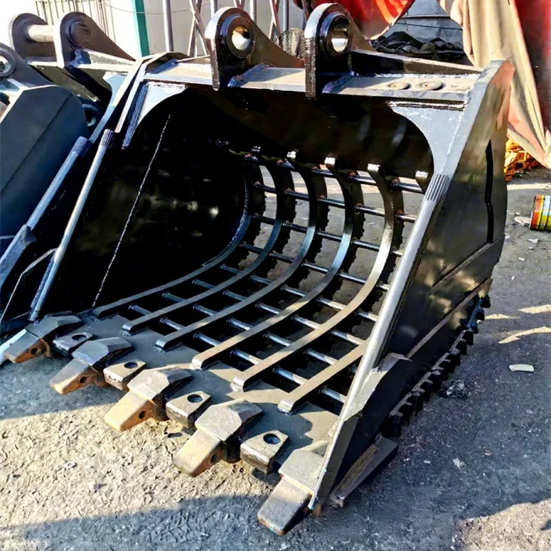 

Reinforced Screening Bucket For Mining Soil Stone Separation