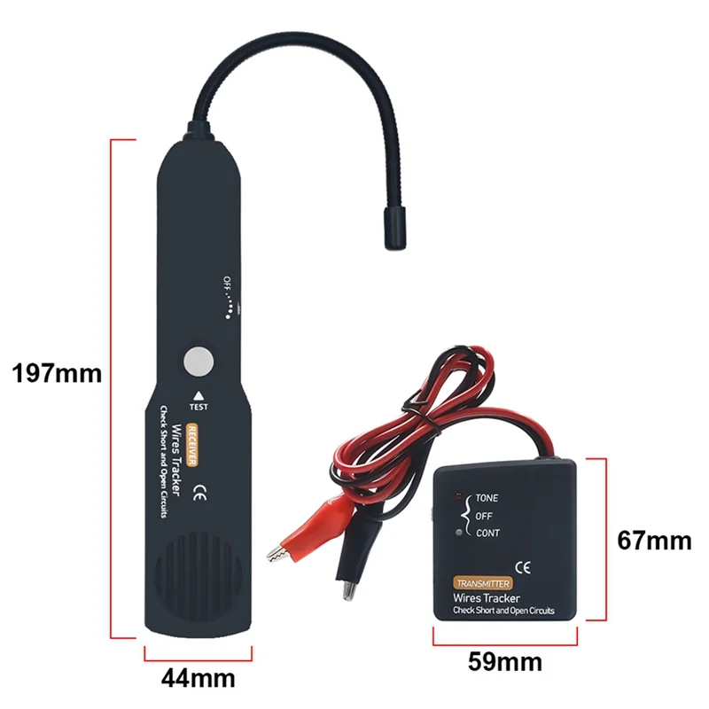 SANQ سلك مكتشف ماس كهربائى السيارات قطاع دارة تستر تيار مستمر 6-42 فولت جهاز فحص الدائرة الكهربائية