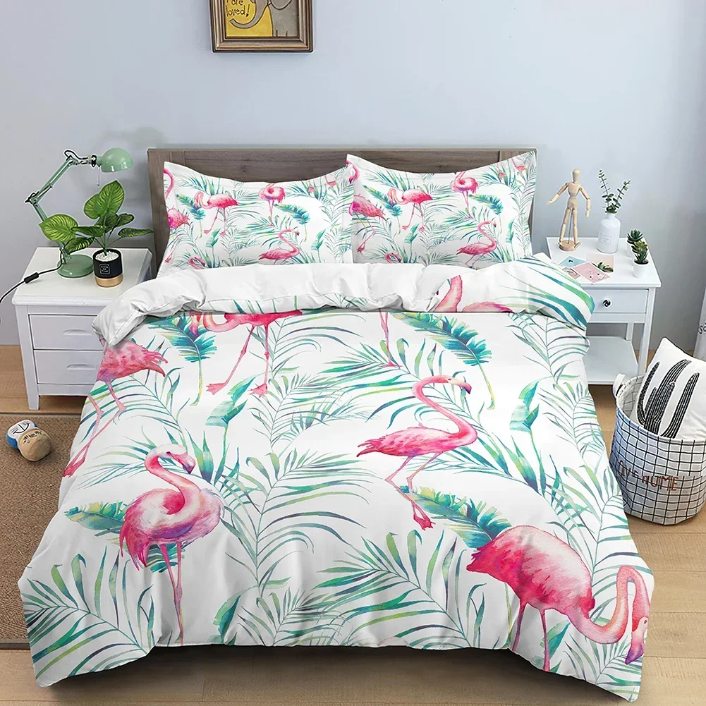 

Leaves Flower Comfortable Duvet Quilt Cover Pillowcase Bedding Set Children Bedroom Decoration Home Textile